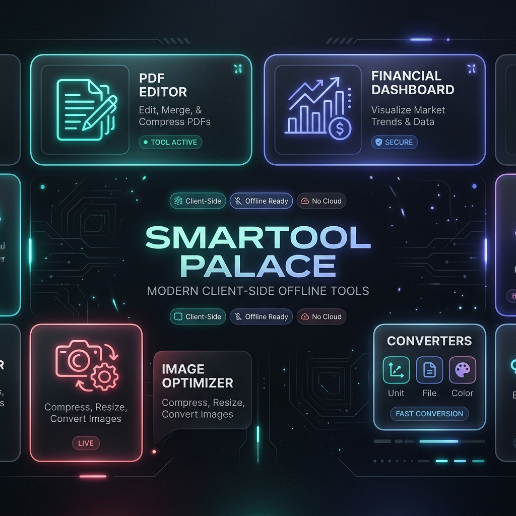 SmarTool Palace - 100% Secure Client-Side Tools